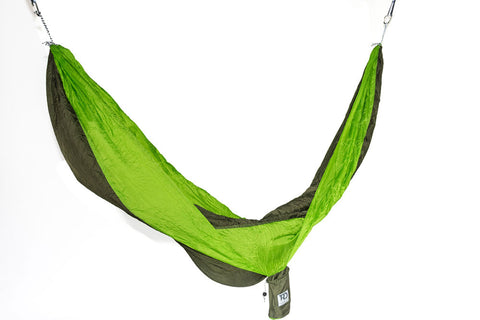 Twisted Double Hammock - Green/Bright Green
