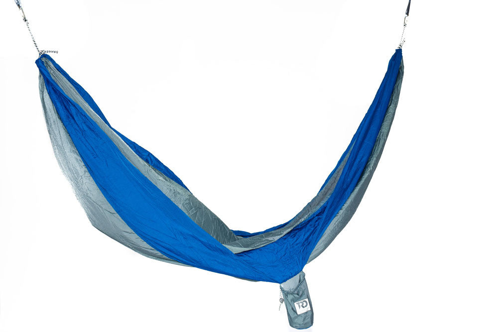 Twisted Double Hammock - Smoke Grey/Blue – Twisted Root Design Twisted Double Hammock - Smoke Grey/Blue – Twisted Root Design